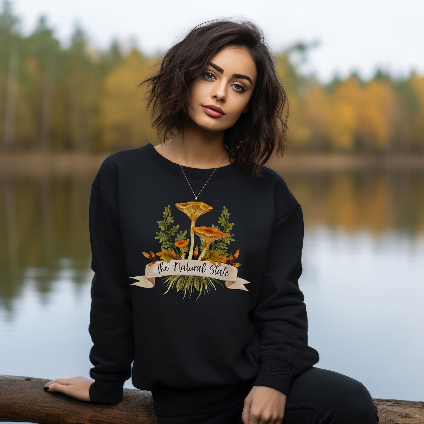 Natural State Shrooms Crewneck