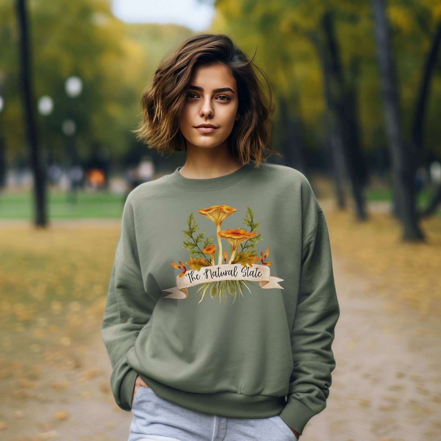 Natural State Shrooms Crewneck