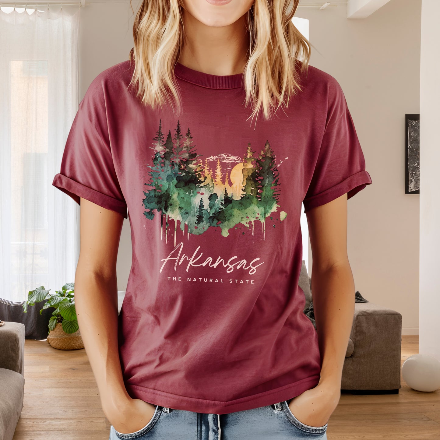 Forest Sunset Relaxed Everyday Tee