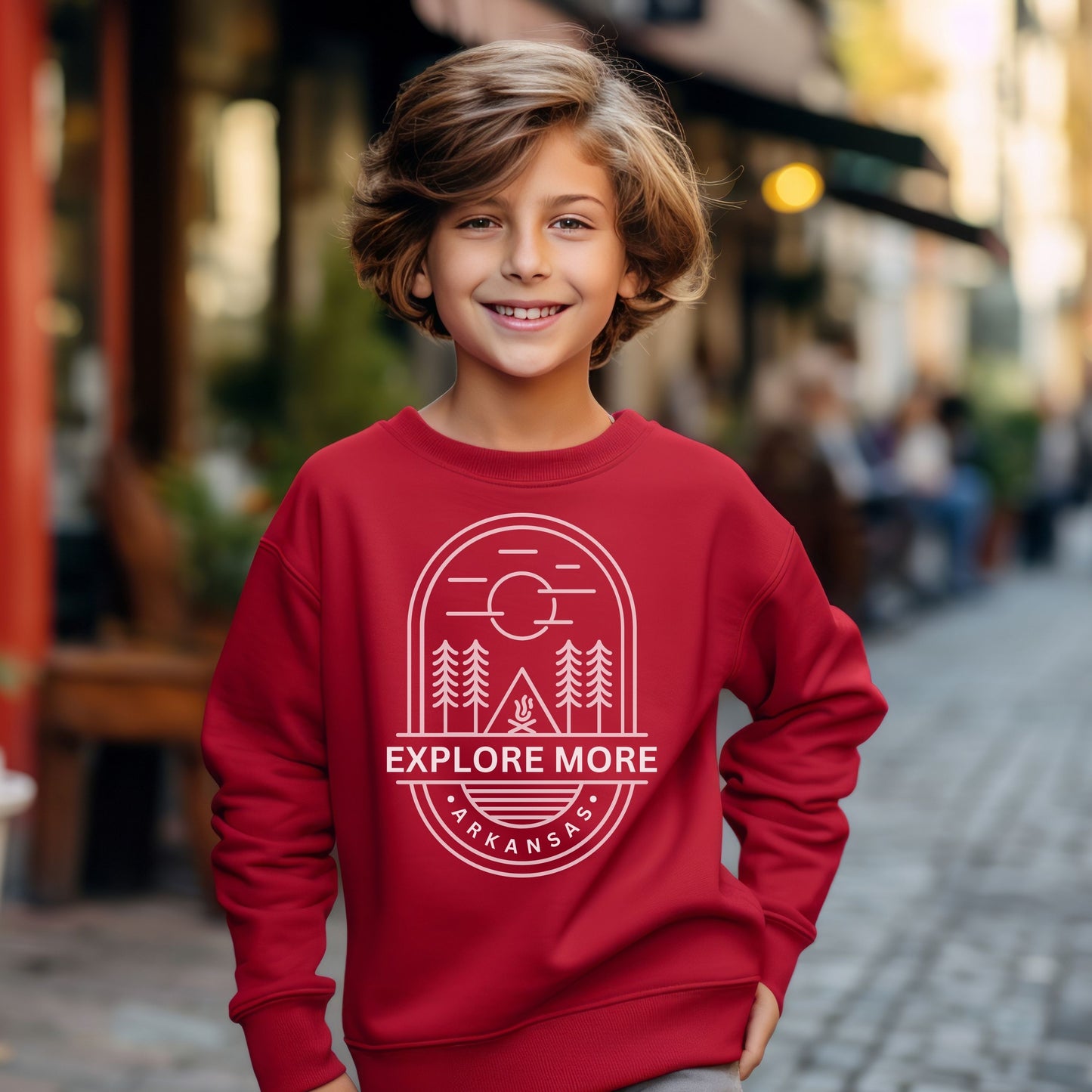 Explore More Youth Crewneck Sweatshirt