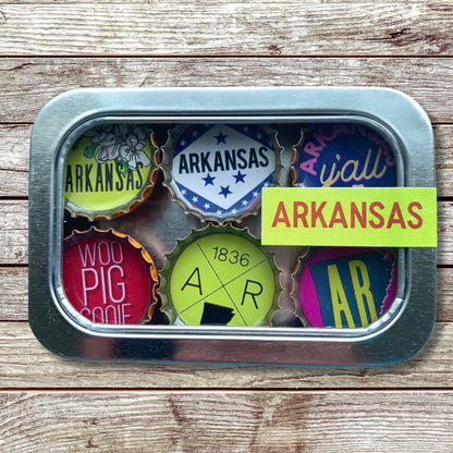 Arkansas Bottlecap Magnets