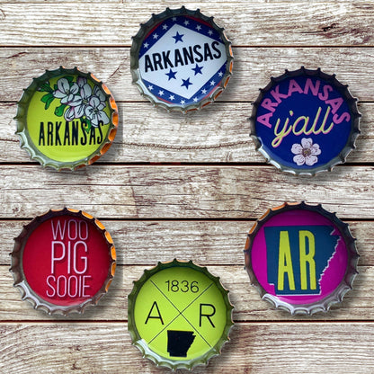 Arkansas Bottlecap Magnets