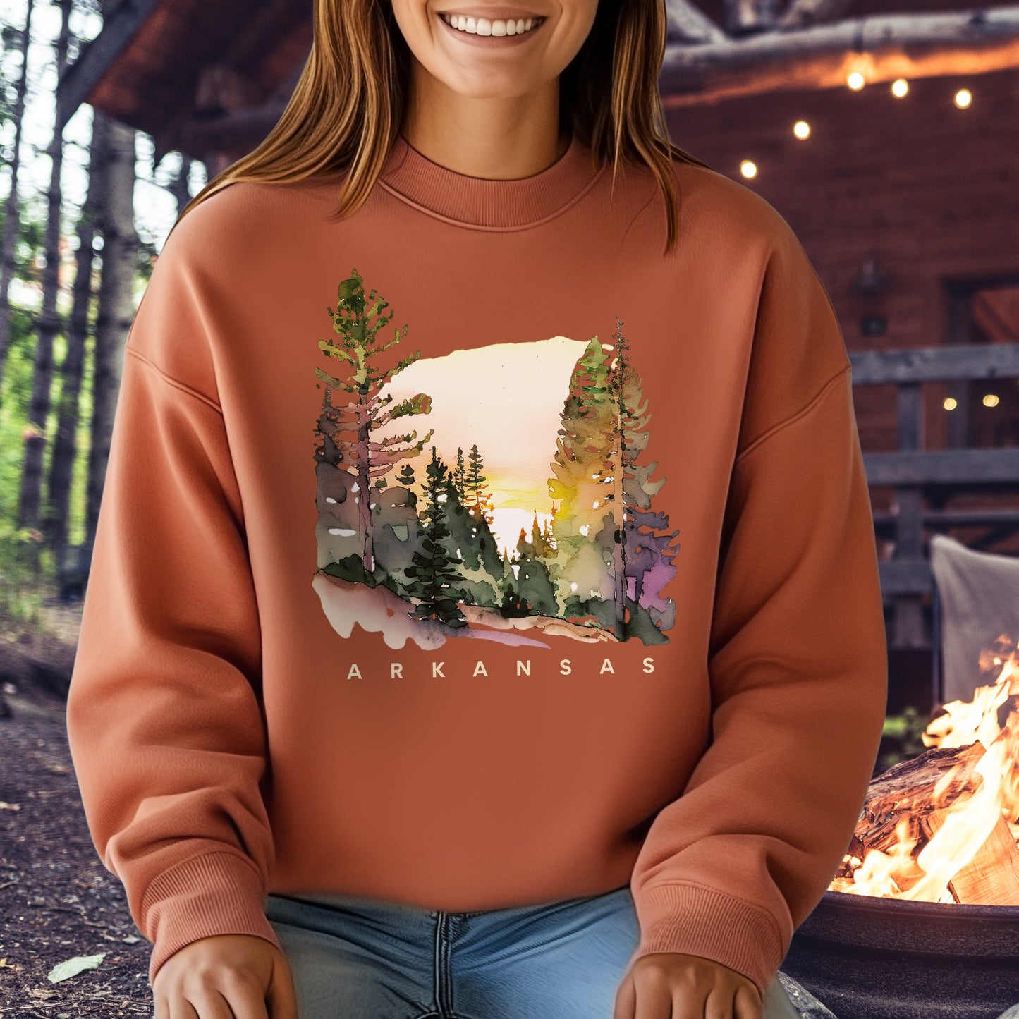 Autumn Glow Cozy Everyday Crewneck