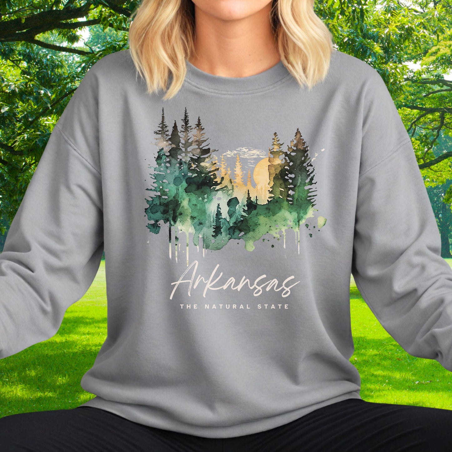 Forest Sunset Everyday Crewneck