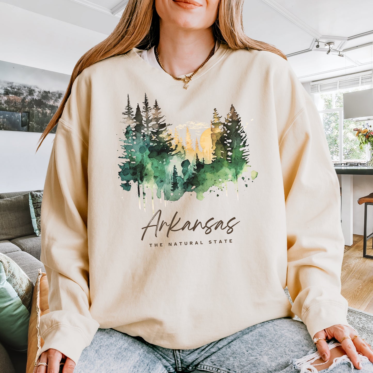 Forest Sunset Everyday Crewneck