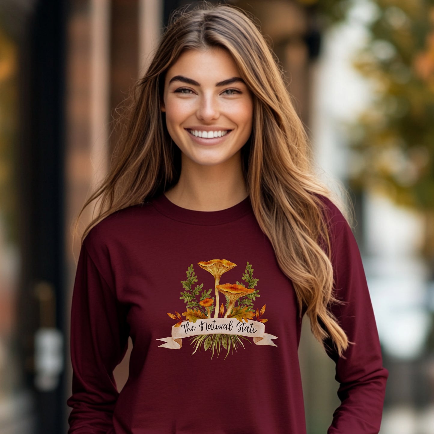 Natural State Shrooms Long Sleeve Tee