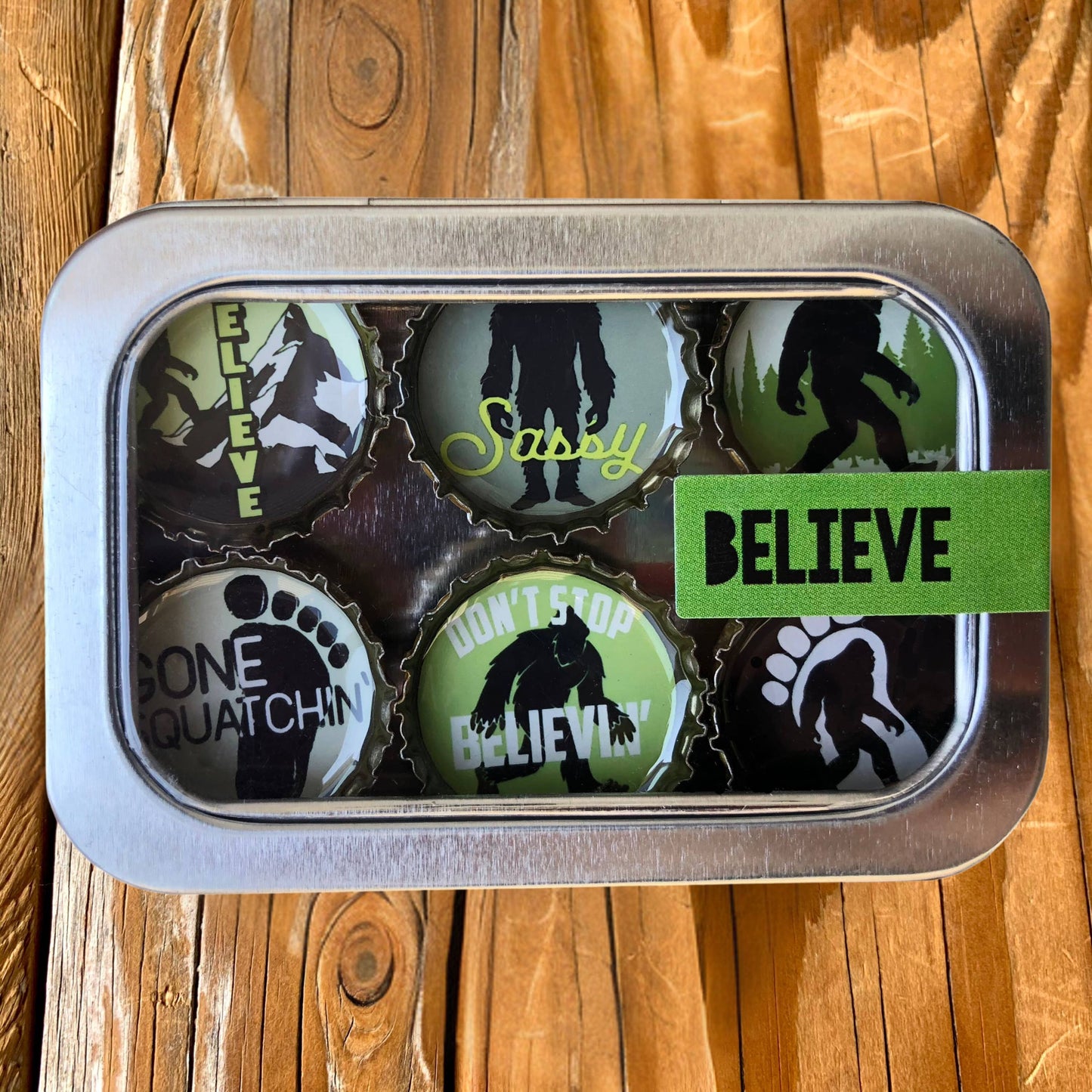 Sasquatch Bottlecap Magnets